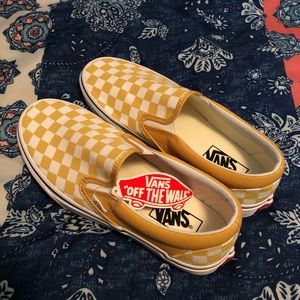 Checkered Slip On Vans